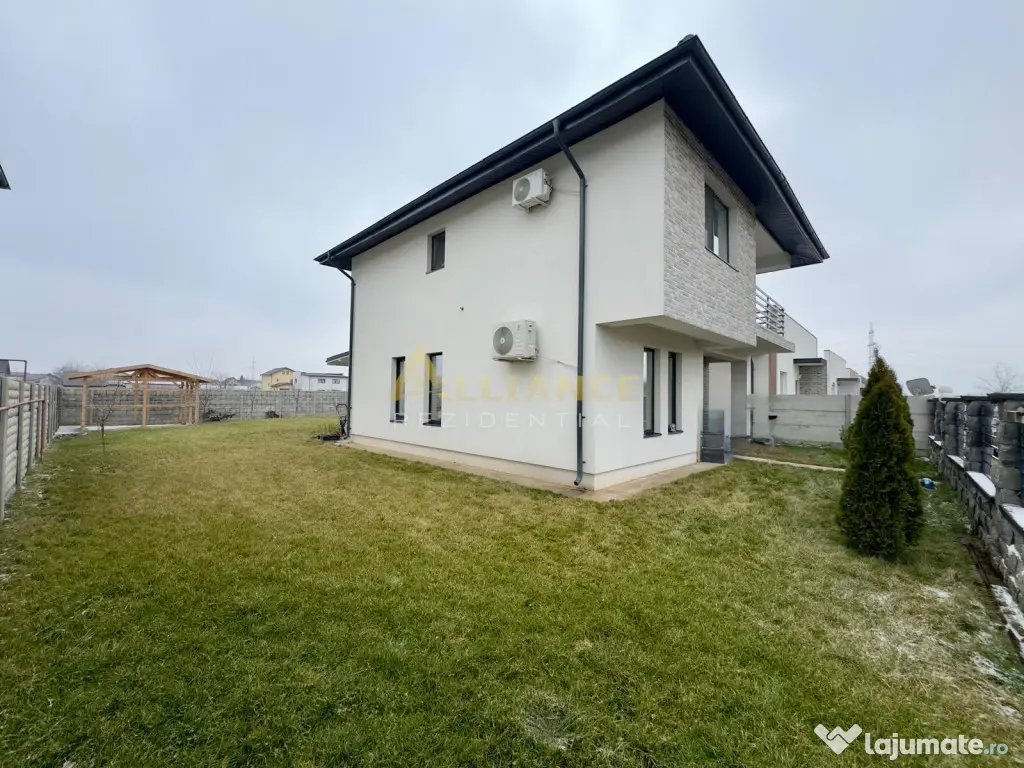 Vila individuala -4 camere -mobilata si utilata -teren 520mp