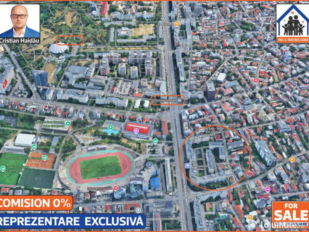 Apartament 4 camere | Renovat | Metrou - Stefan cel Mare 