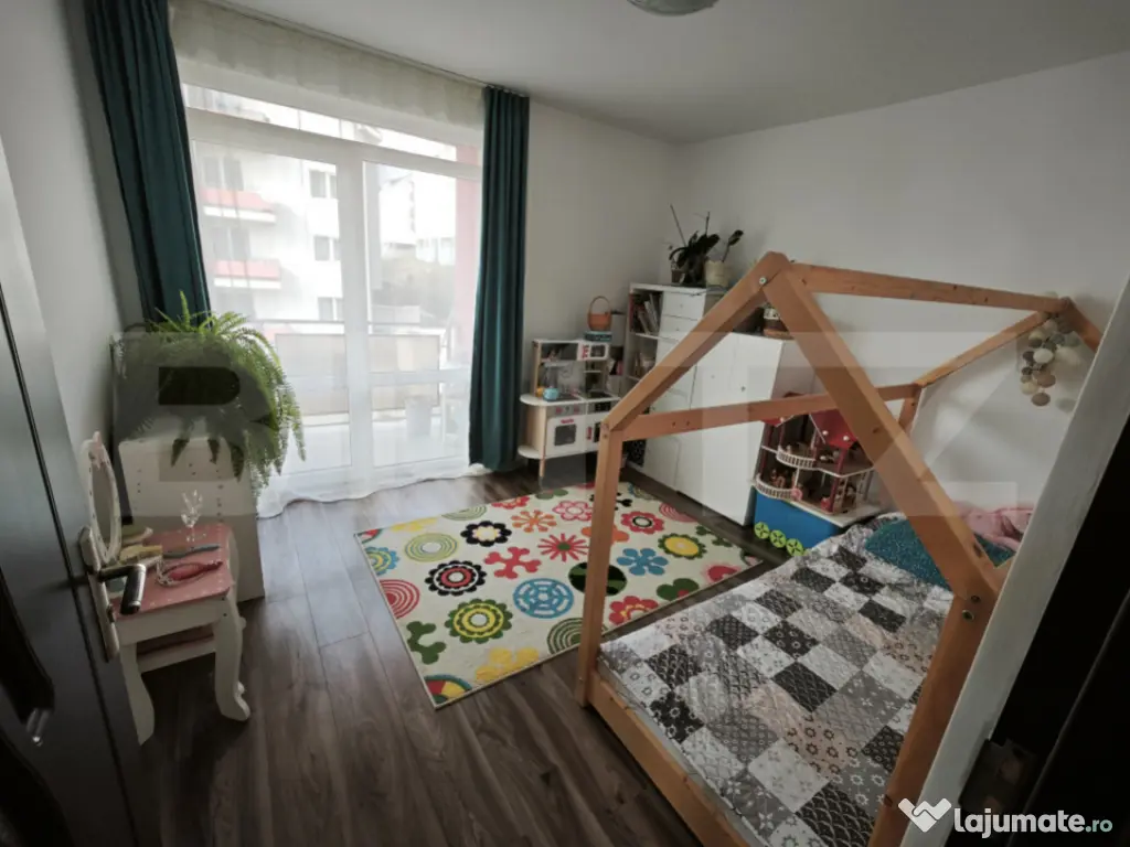 Apartament 3 camere 60 mp, expunere sudica, 2 balcoane, parc 