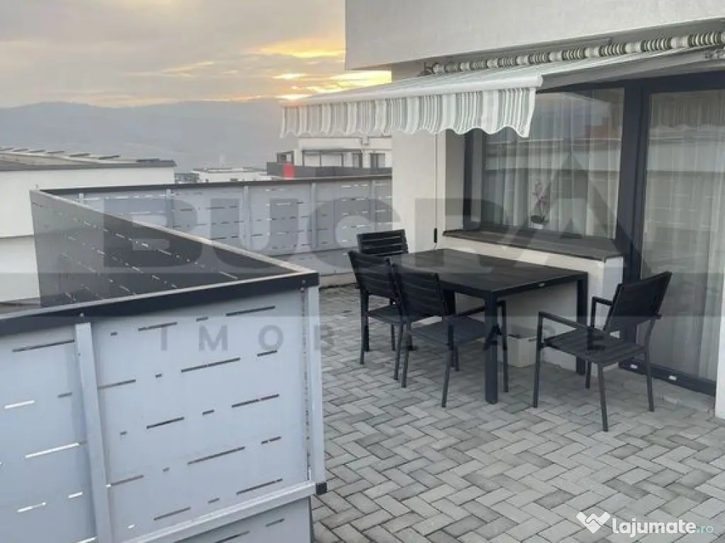 Apartament de 2 camere, 52mp, etaj retras, terasa, zona P... 