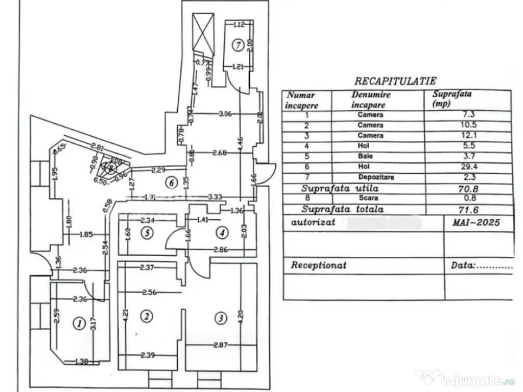 Spațiu de birouri 4 camere 70.8MP | Bd. Lascăr Catargiu | 