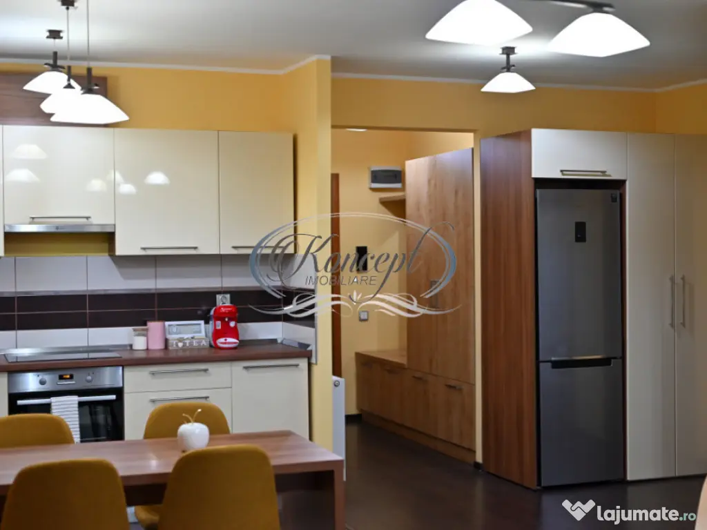 Apartament luminos cu terasa, parcare subterana si paza perm 