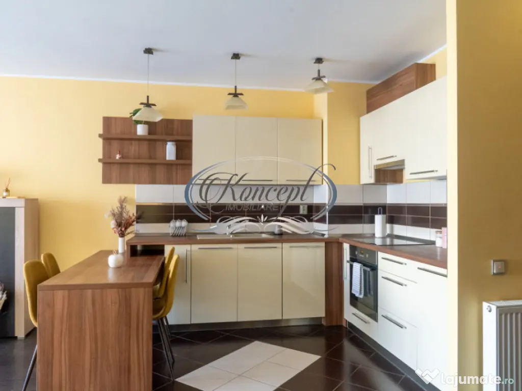 Apartament luminos cu terasa, parcare subterana si paza perm 
