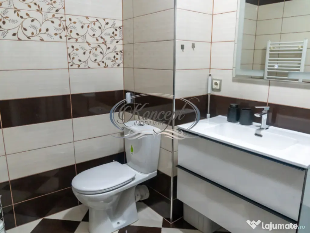 Apartament luminos cu terasa, parcare subterana si paza perm 