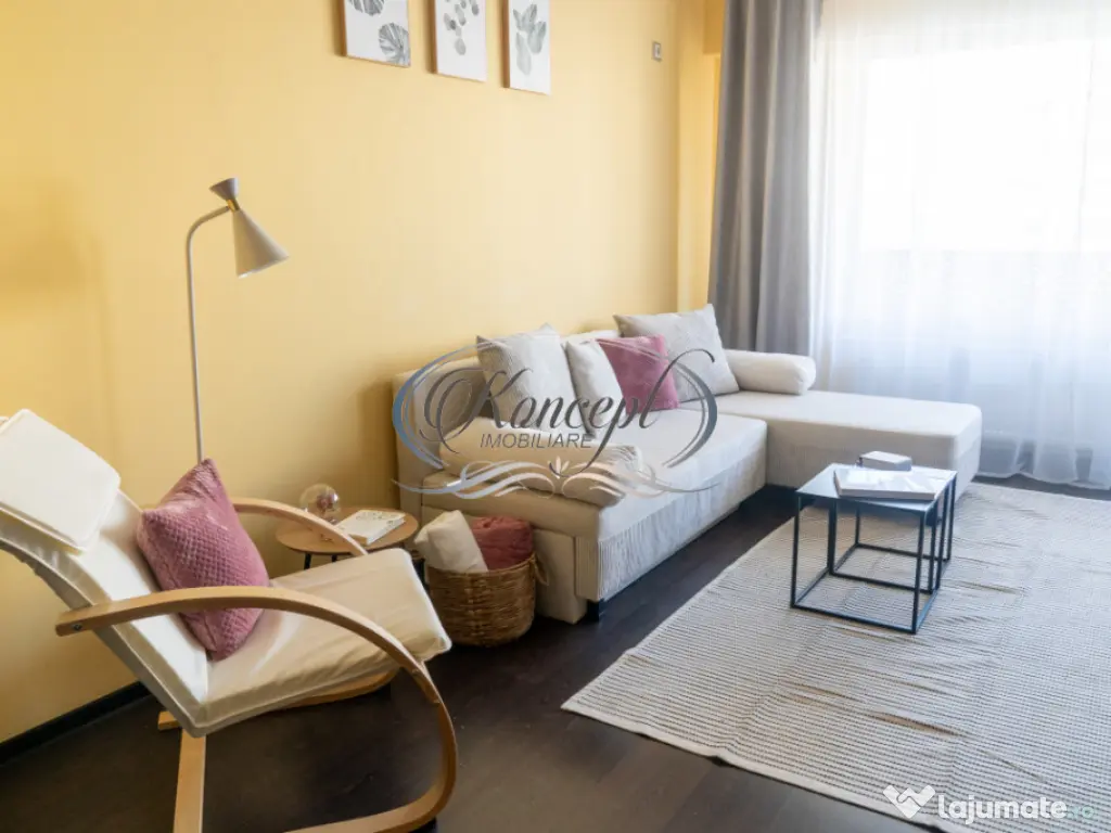 Apartament luminos cu terasa, parcare subterana si paza perm 
