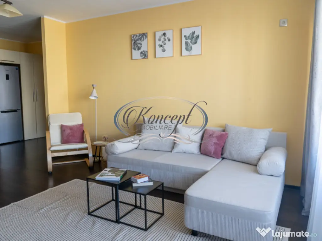 Apartament luminos cu terasa, parcare subterana si paza perm 