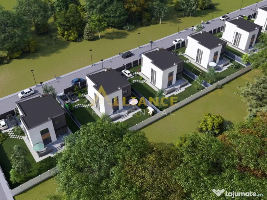 Casa stil mediteranean | Strada privata cu bariera | 4 dormi 