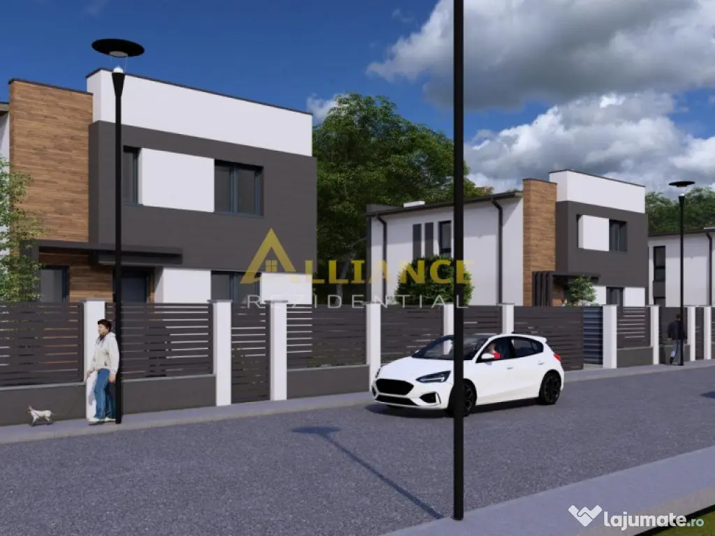 Casa stil mediteranean | Strada privata cu bariera | 4 dormi 