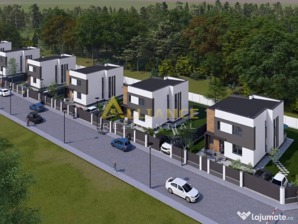 Casa stil mediteranean | Strada privata cu bariera | 4 dormi 