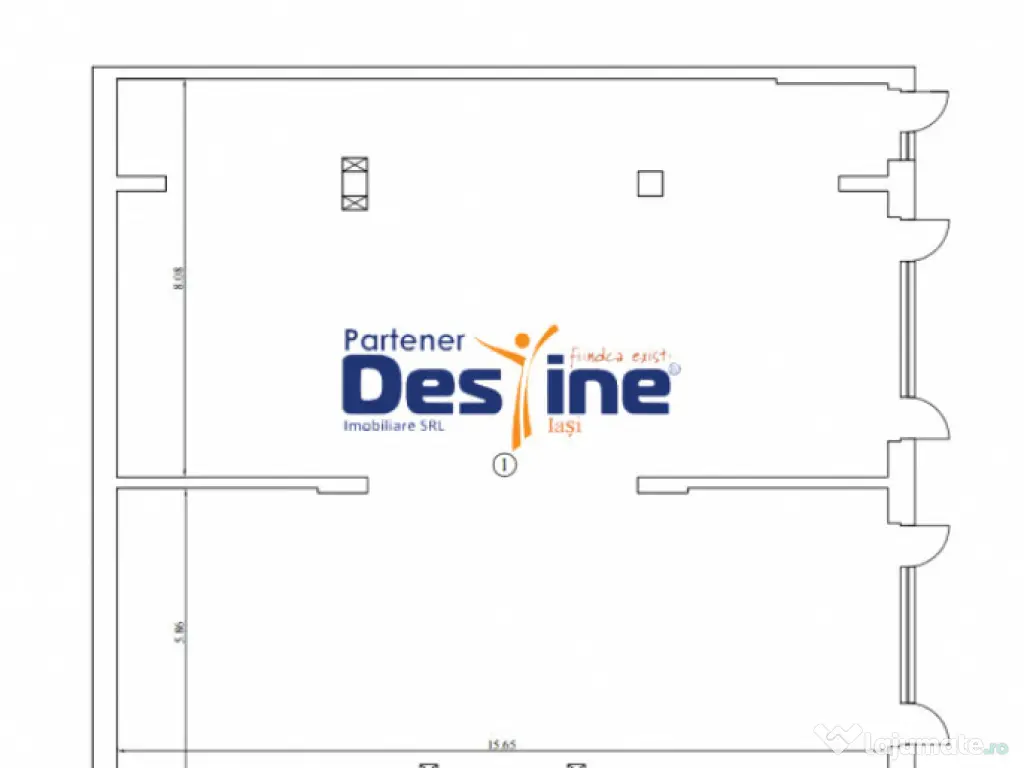 Spațiu Comercial 219 mp deschis, versatil funcționalitate 