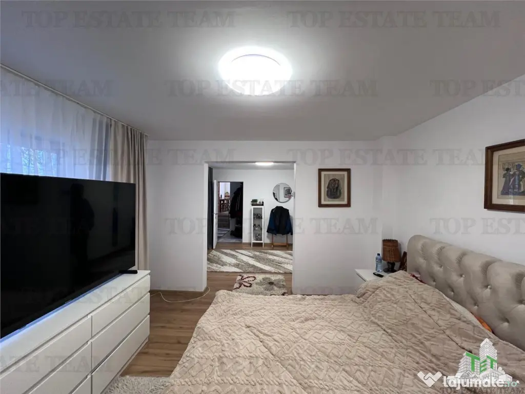 Vila individuala cuplata 6 camere S P M, cu incalzire pe cen