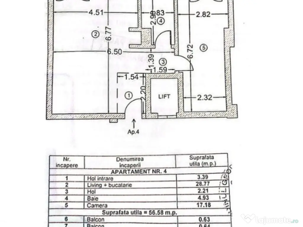 2 camere, Arcul de Triumf / Herăstrău, bloc 2006 