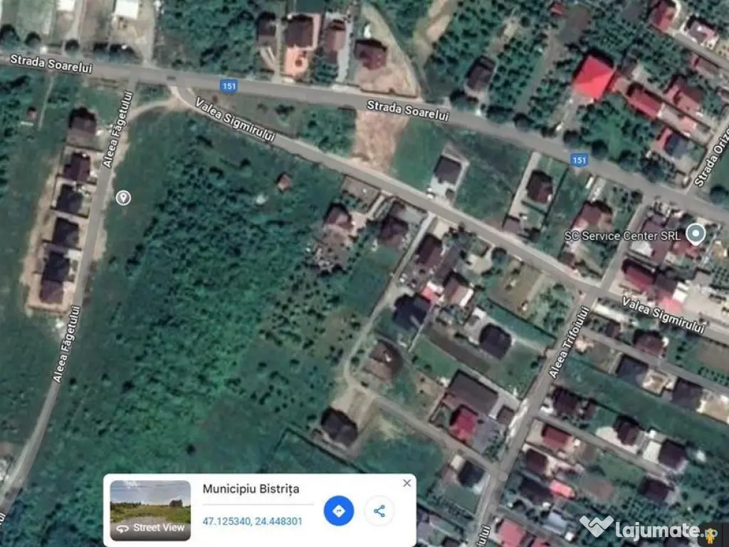 Teren intravilan - Aleea Fagetului - 680 mp + 87 mp drum ... 