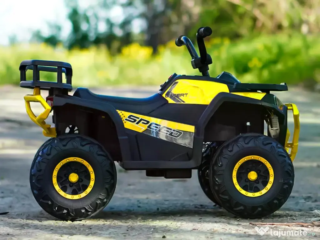 ATV electric pt. copii Mini DESERT, 4x 30W 12V, cu telecomanda Yellow