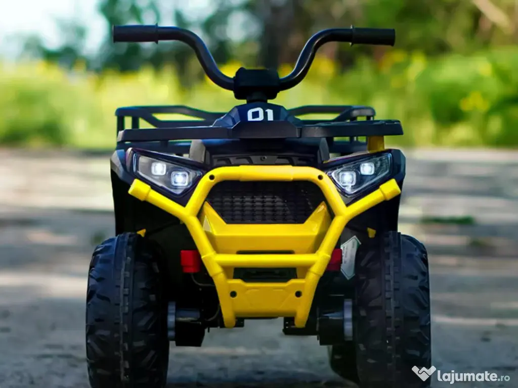 ATV electric pt. copii Mini DESERT, 4x 30W 12V, cu telecomanda Yellow