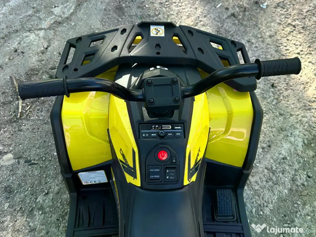 ATV electric pt. copii Mini DESERT, 4x 30W 12V, cu telecomanda Yellow