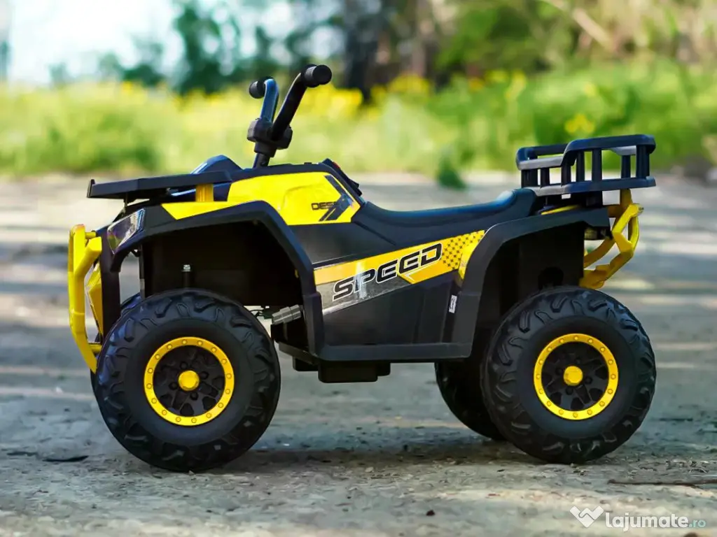 ATV electric pt. copii Mini DESERT, 4x 30W 12V, cu telecomanda Yellow