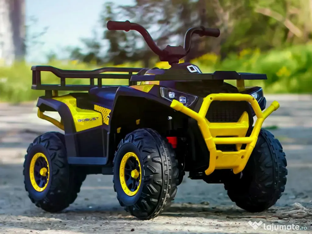 ATV electric pt. copii Mini DESERT, 4x 30W 12V, cu telecomanda Yellow