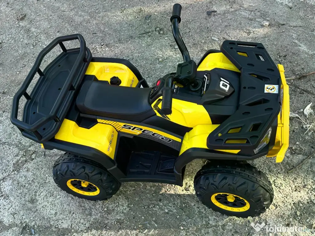 ATV electric pt. copii Mini DESERT, 4x 30W 12V, cu telecomanda Yellow