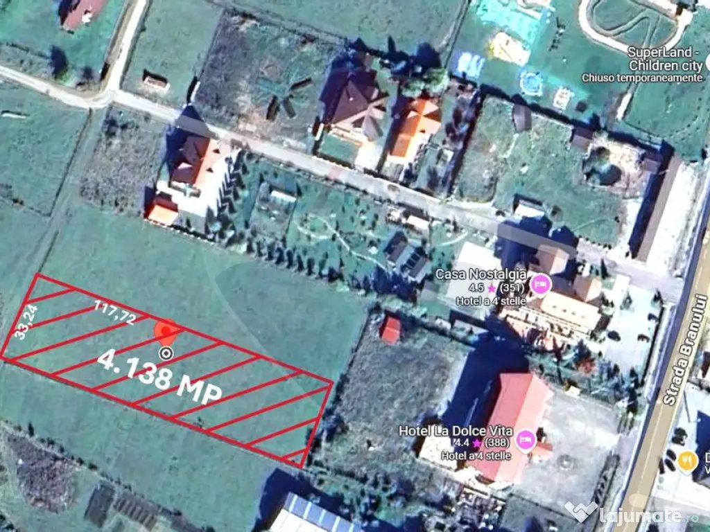 Comision 0% |Teren intravilan | 4.138 mp | Strada Branulu...