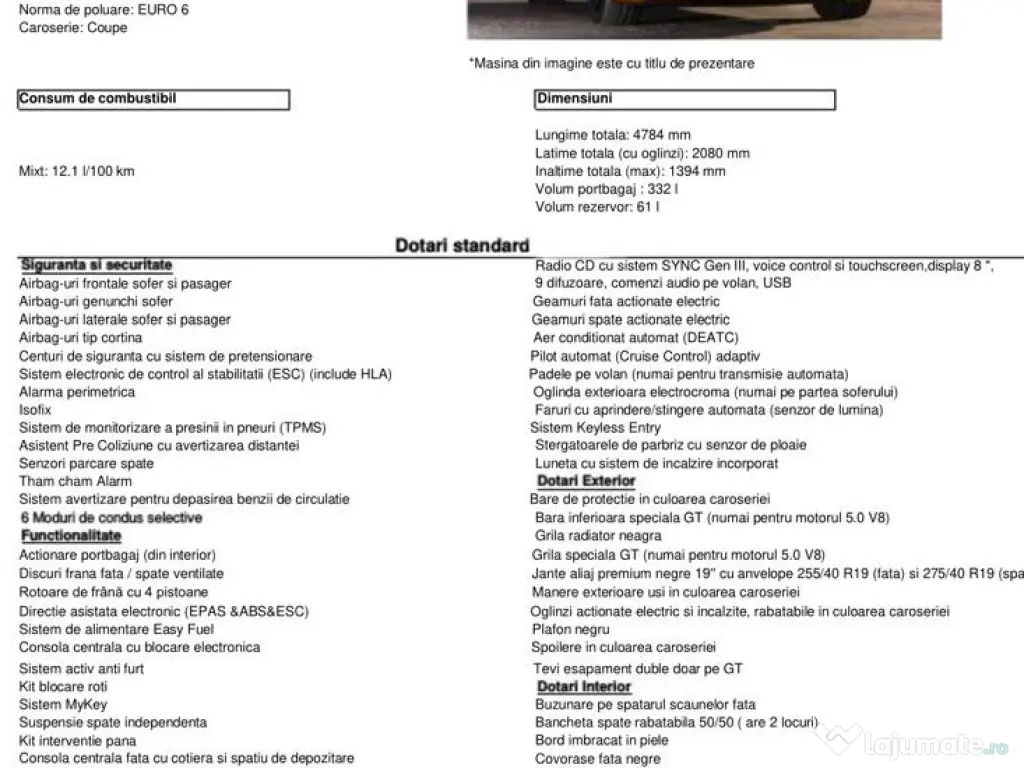 Ford Mustang Coupe 5.0 V8 450CP AT10