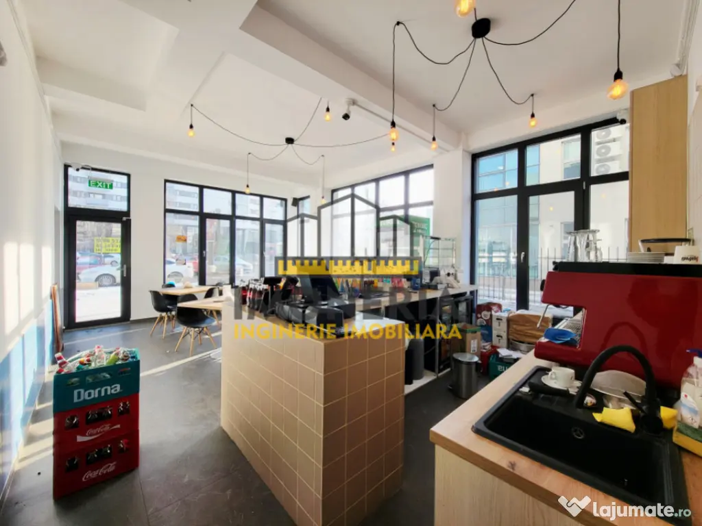 Cafenea stradala-100m metrou Mihai Bravu-dotari full-posibil 