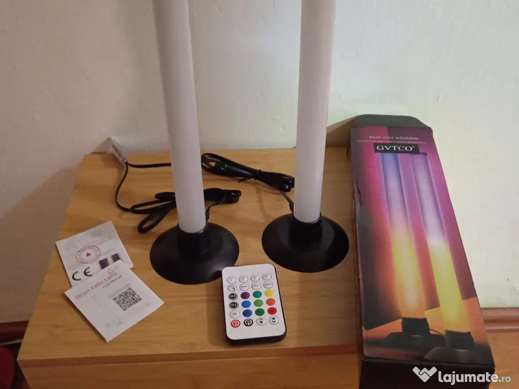 Set 2 Lămpi LED RGB Smart 