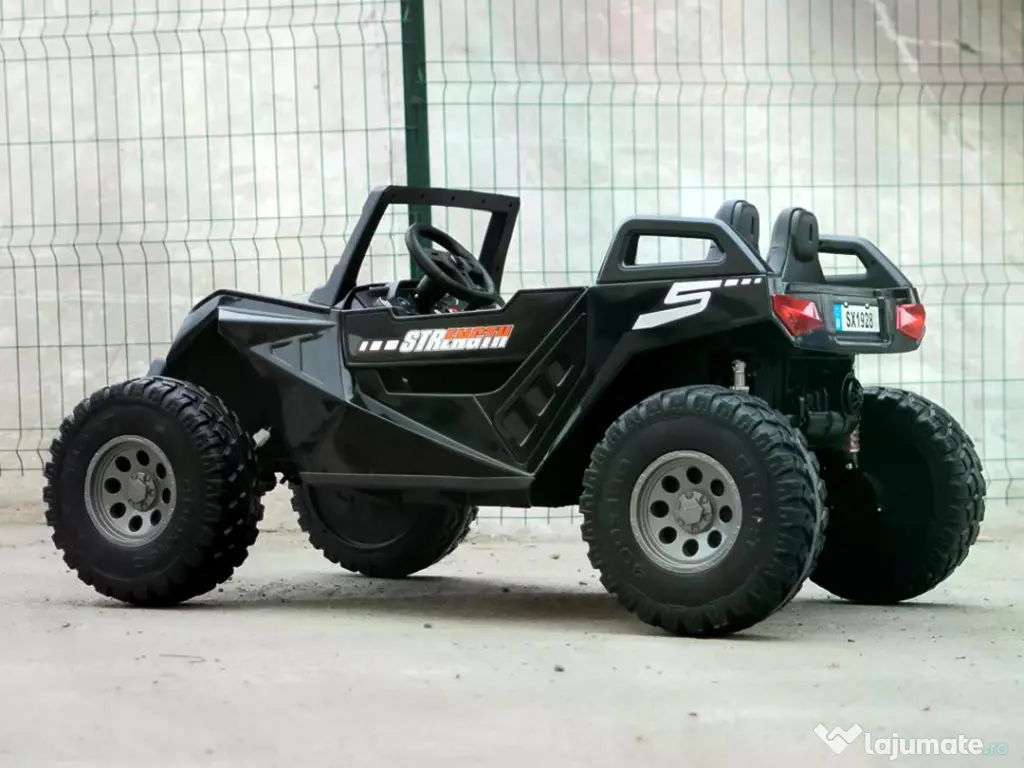 UTV electric pentru 4 copii, Kinderauto BJX1928 24V 14Ah , 500W BLack