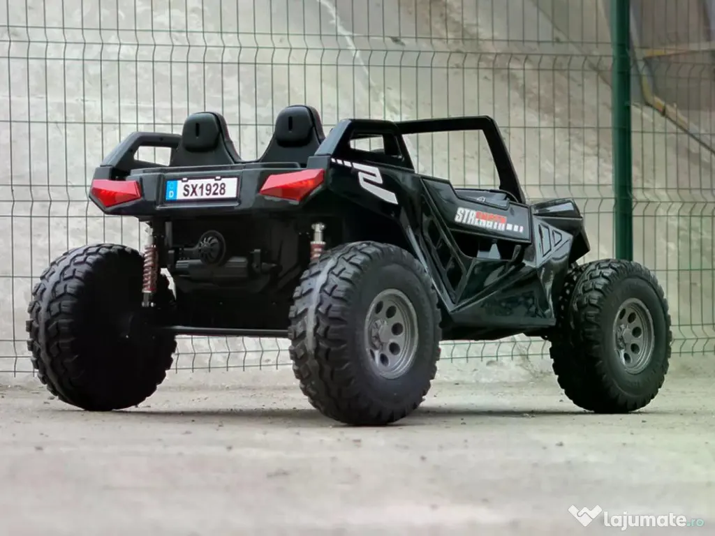 UTV electric pentru 4 copii, Kinderauto BJX1928 24V 14Ah , 500W BLack