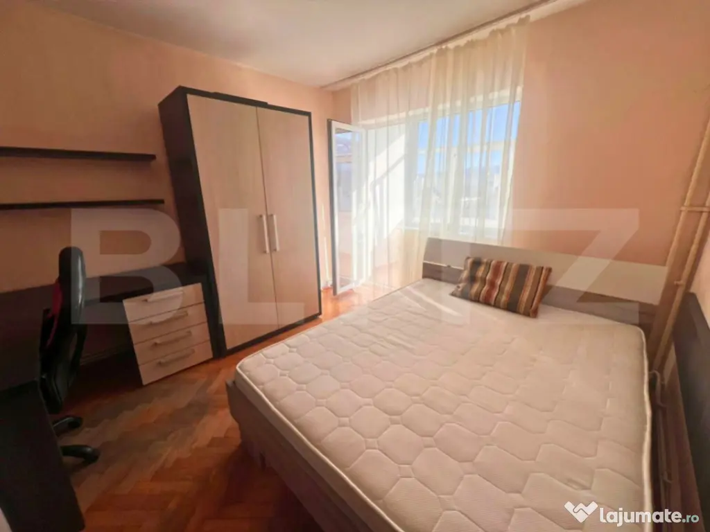 Apartament 2 camere, 47 mp, modern, balcon închis, zona Iul 