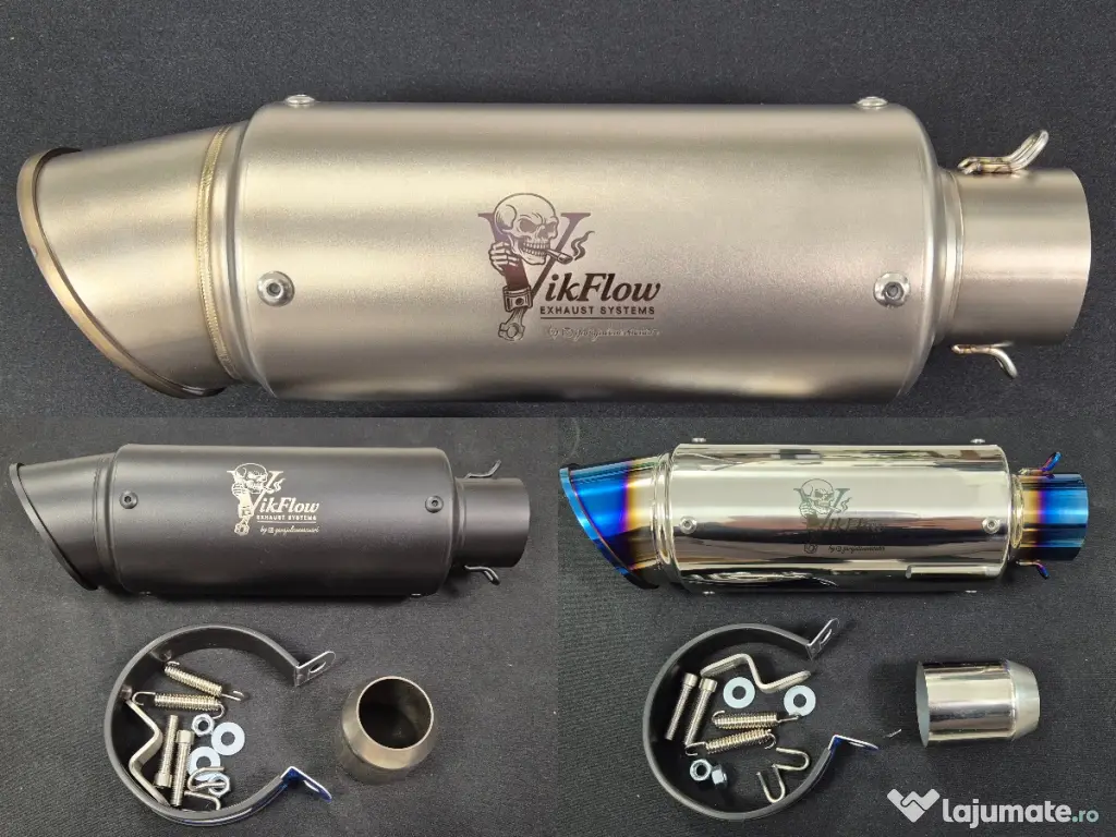 Evacuari sport universale ViKFlow Exhaust Systems moto/ATV/Auto/Quad 