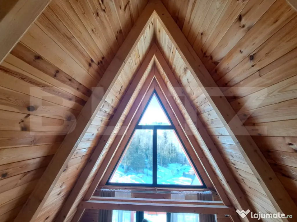 Oportunitate de investiție – 3 Cabane A-Frame la cheie î 