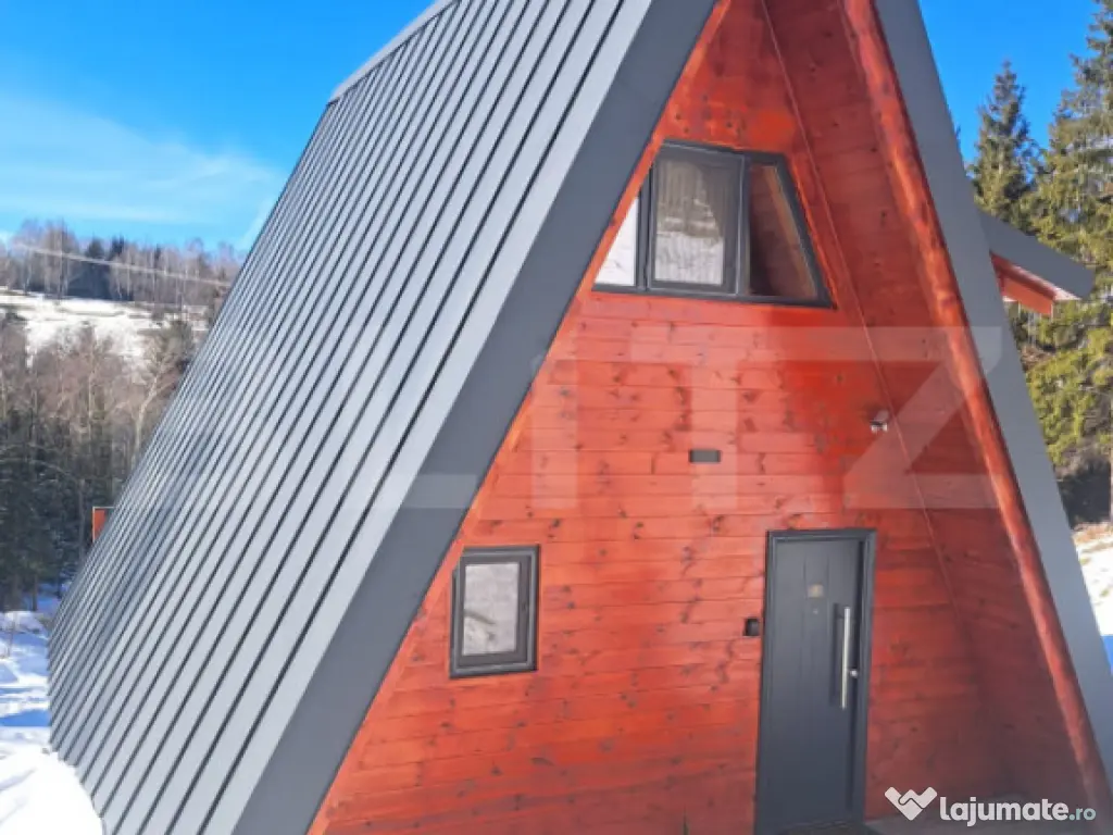 Oportunitate de investiție – 3 Cabane A-Frame la cheie î 