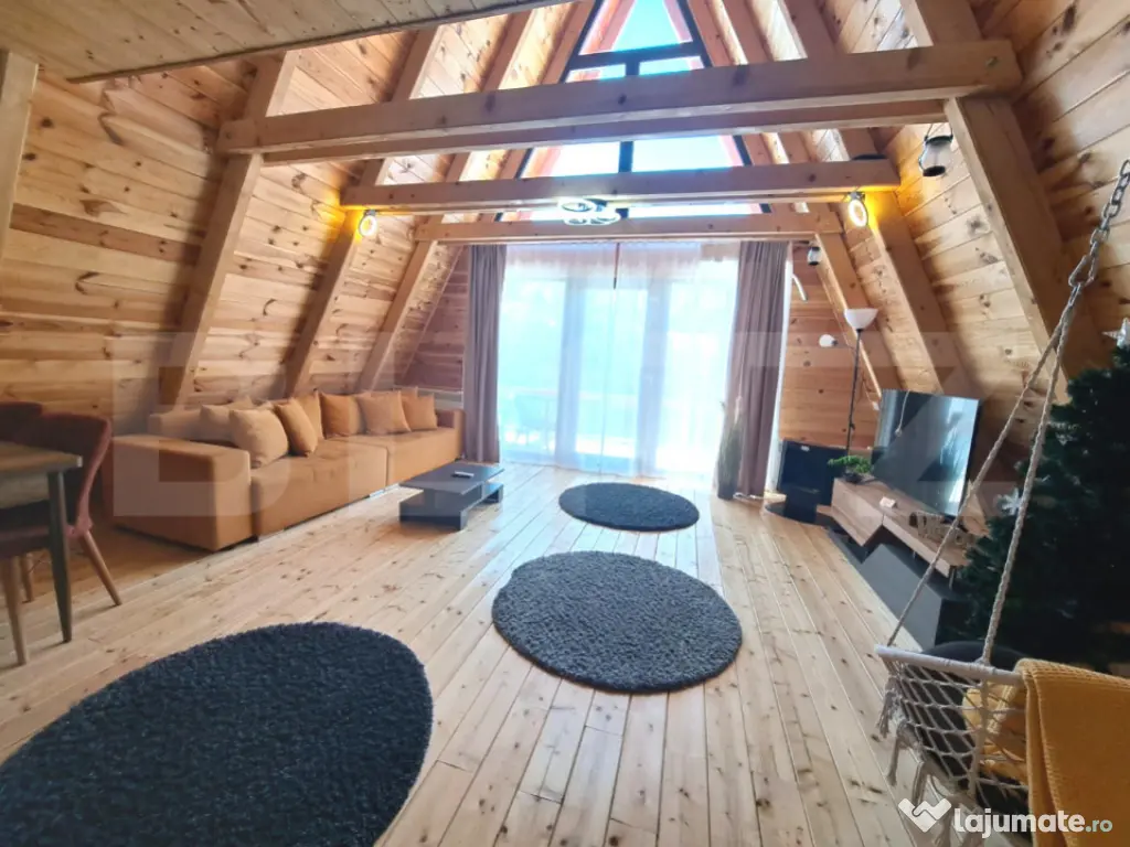 Oportunitate de investiție – 3 Cabane A-Frame la cheie î 