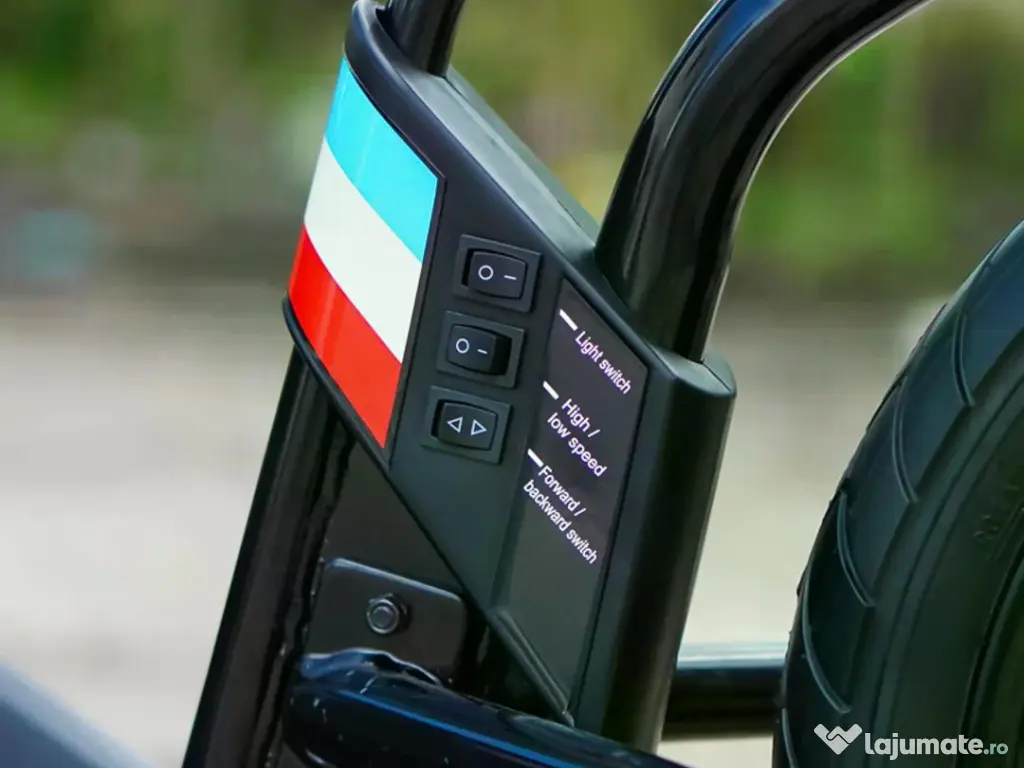 Tricicleta electrica cu functie Drift, Kinderauto BJSX2338, 2x 250W Black 