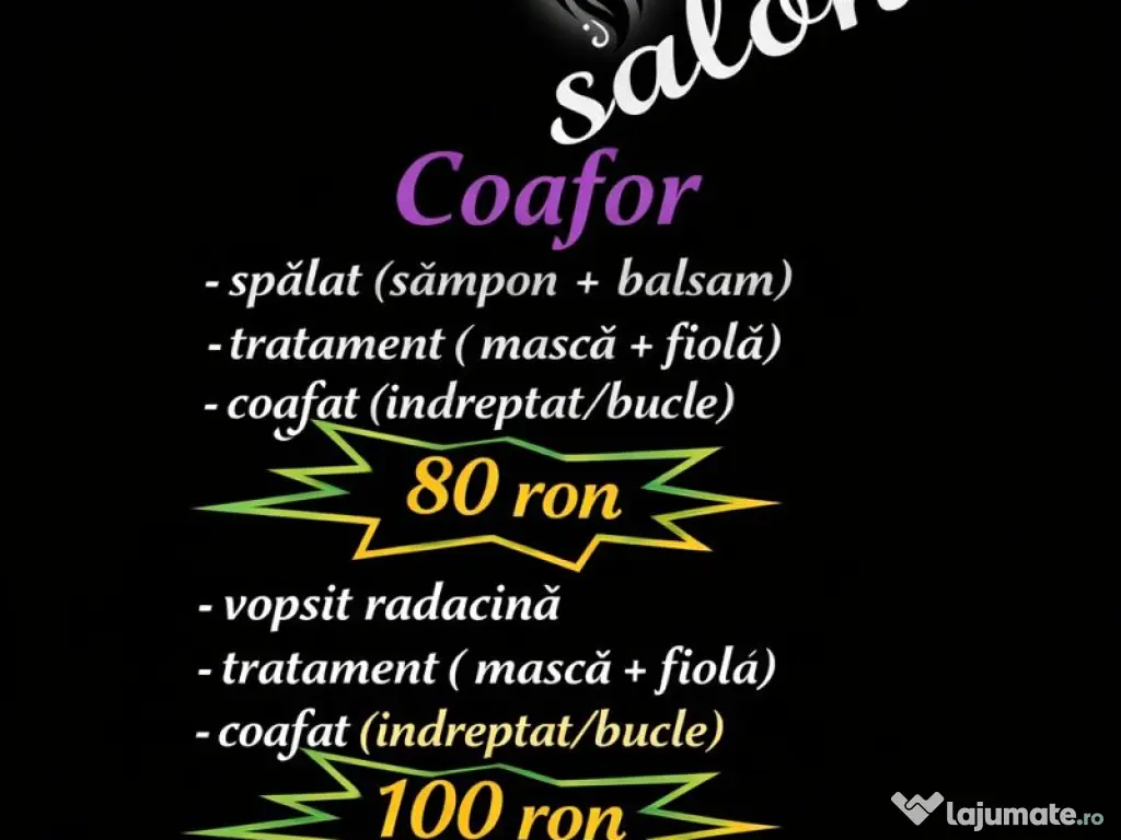 Coafor vopsit coafat simplu de zi 