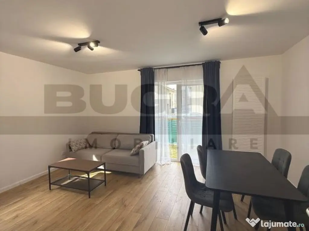 Apartament 2 camere, gradina 60 mp, garaj, pet-friendly, ... 
