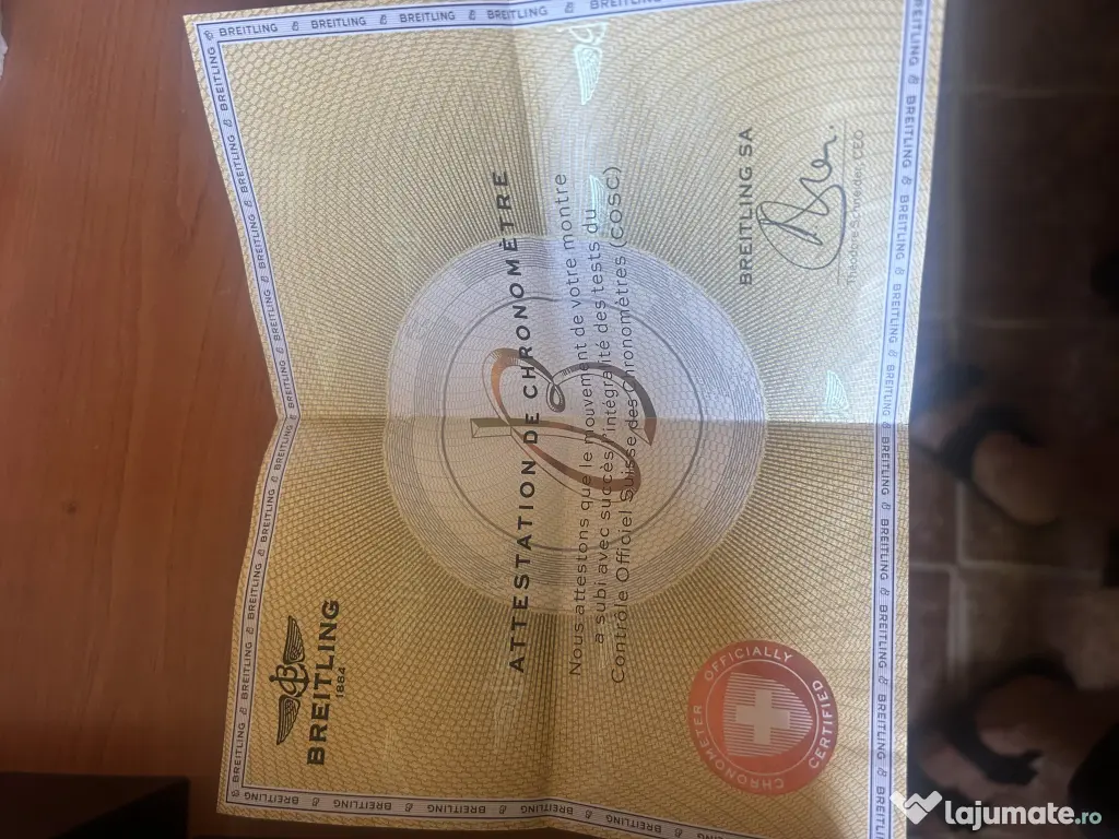 Breitling chrome chronograph || 