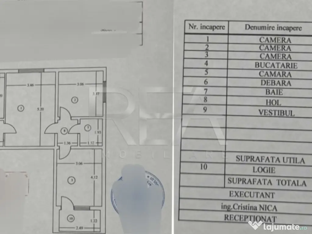 3 camere, 3/4, anvelopat, 65mp-Drumul Taberei 