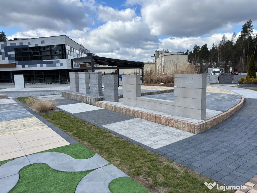 Produse din beton destinate lucrărilor de amenajare exterioara
