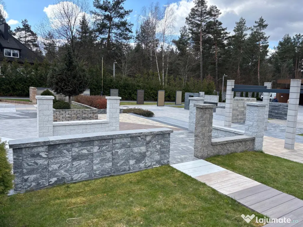 Produse din beton destinate lucrărilor de amenajare exterioara