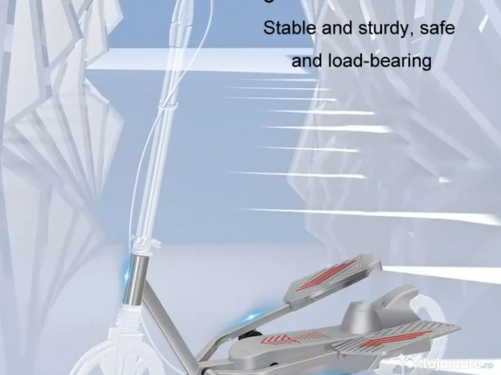 Trotineta Kinderauto Pegasus, cu pedale si scaun, reglabila, pliabila Black