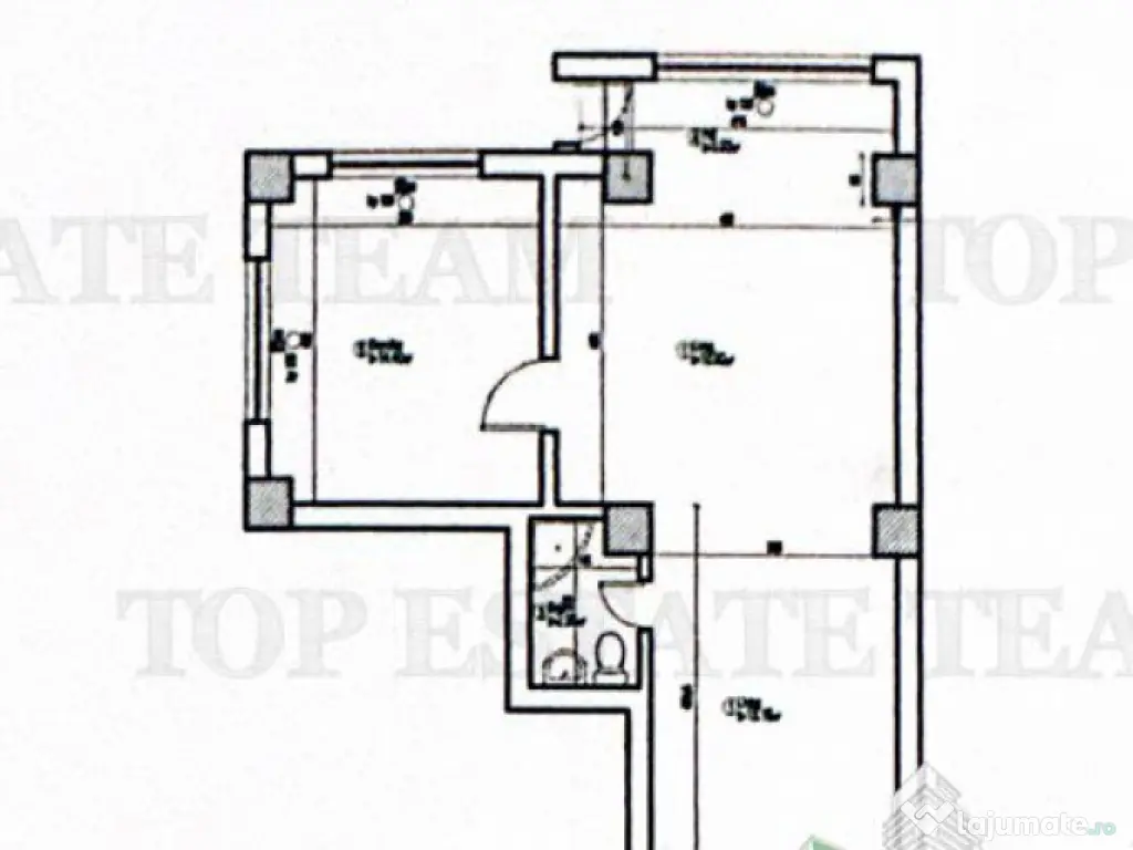 PLATA IN RATE/ Apartament 2 camere si curte de 37 mp, aproap