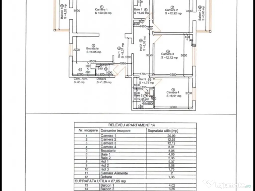 Apartament 4 camere, 95 mp utili, Shopping City