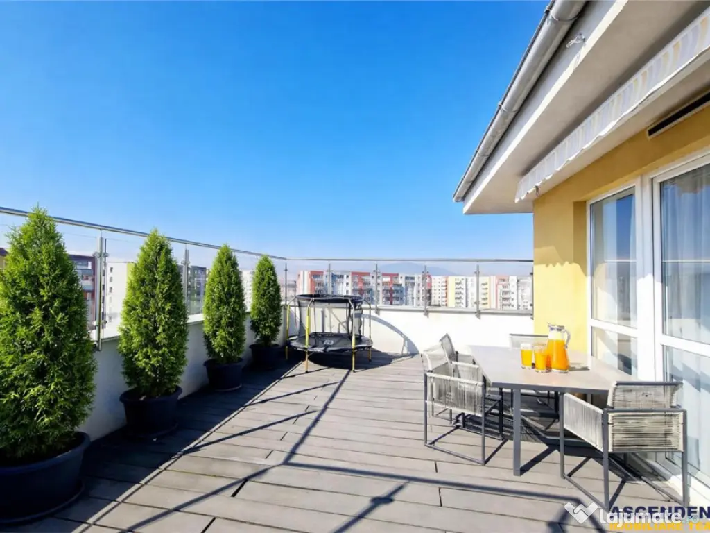 Eleganta la inaltime, Penthouse cu design unic, terasa de 40 