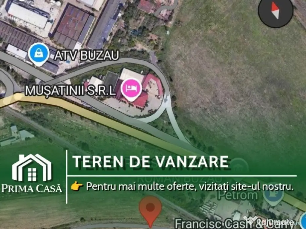 Teren intravilan ~ zona Bariera Brailei / R.A.R ~ 38.000mp ~ Pret: 15€ 