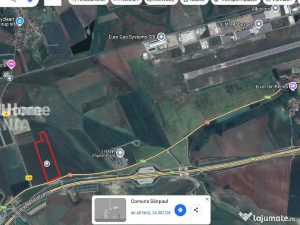 Teren 25000 MP | TG. MURES-SANPAUL | INTRAVILAN | 98 m acces 