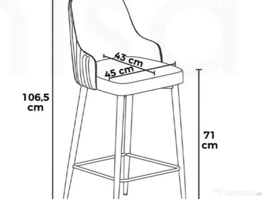 Set Nou Masă Bar Cu 4 Scaune 