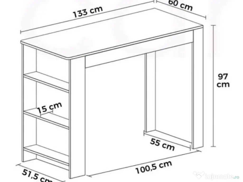 Set Nou Masă Bar Cu 4 Scaune 