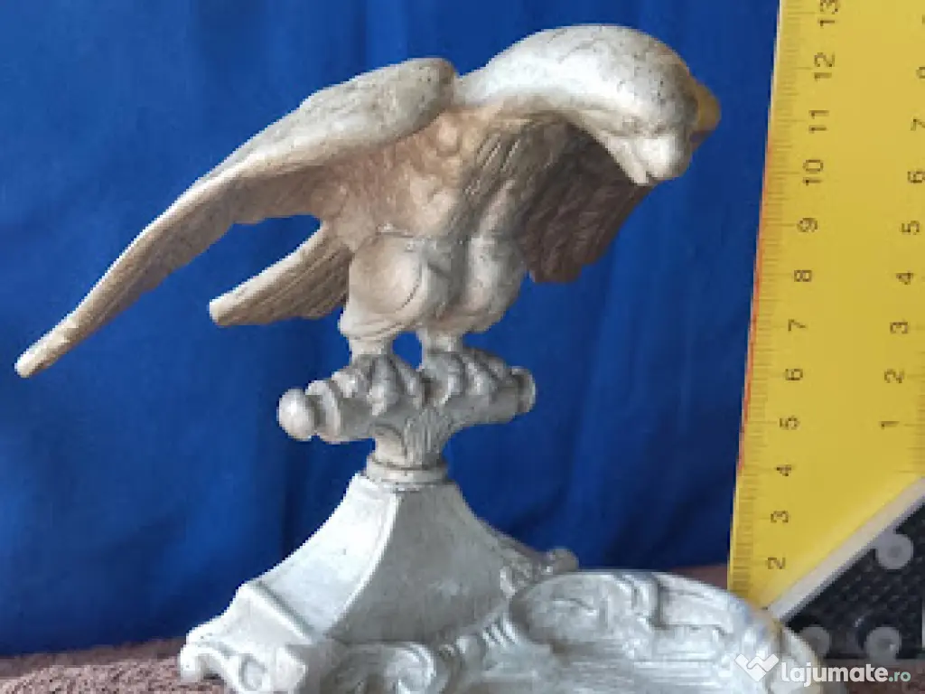 Antichitate Suport Birou Stil Empire, Vultur Imperial pe Scoică, 13cm 